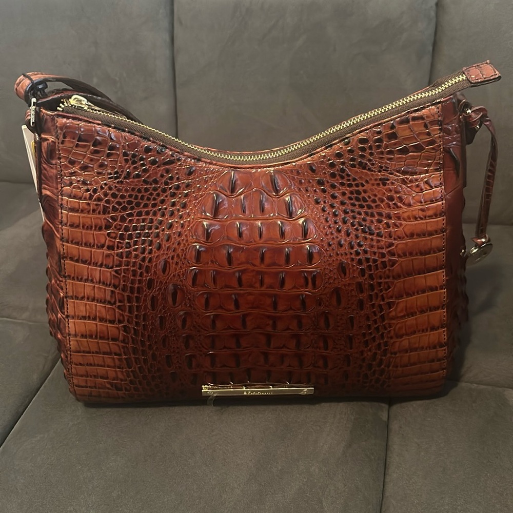 NWT Brahmin Gracie Pecan Shoulder Bag